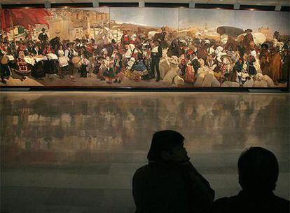 Una de las obras de Sorolla de la exposición 'Visión de España', en Valencia.
