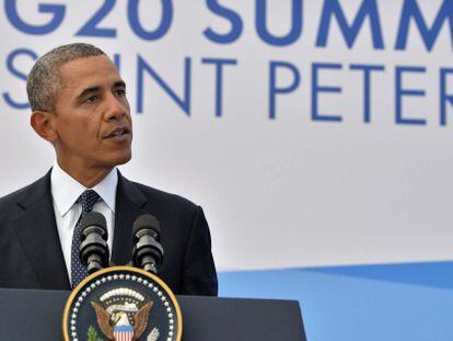Obama, durante la cumbre del G20.