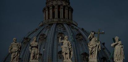 La cúpula de San Pedro, el sábado.