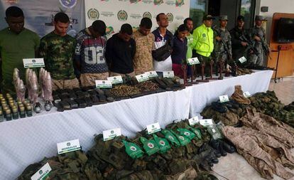Detención de ocho integrantes del Clan de Golfo en el departamento de Antioquia, el pasado 15 de mayo.