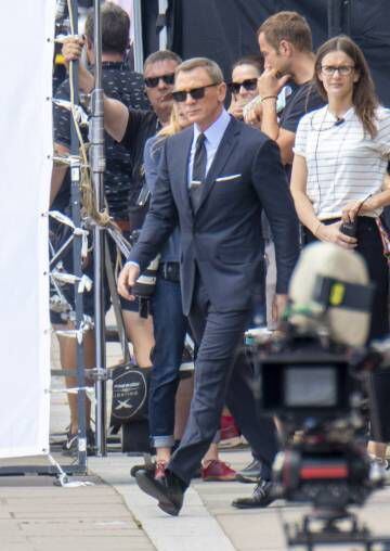Daniel Craig, durante el rodaje.