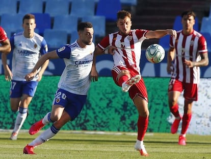 El duelo entre el Almería y el Zaragoza en La Romareda.