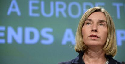 Federica Mogherini presenta el nuevo fondo europeo de defensa.