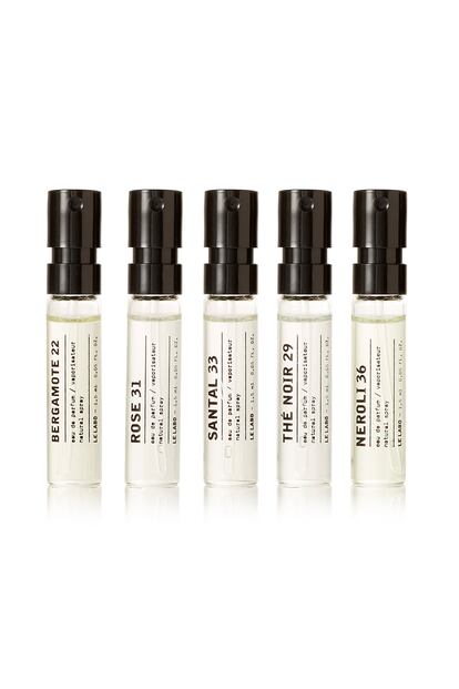 Pack que incluye las cinco fragancias de cabecera de la firma nicho Le Labo (25€ en Net-a-porter).