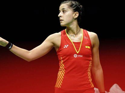 Carolina Marín, en los cuartos de final del Campeonato Mundial de bádminton en Nanjing. En vídeo, sus declaraciones tras el partido.