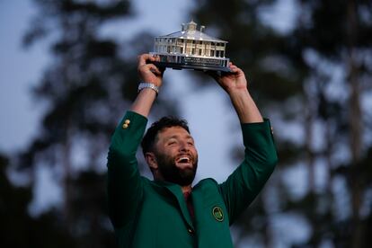 Jon Rahm, en abril pasado tras ganar el Masters de Augusta.