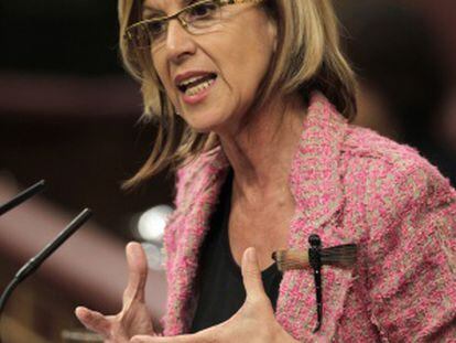 Rosa Díez, en el Congreso.