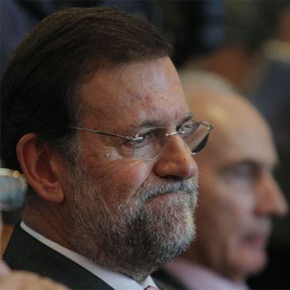 Mariano Rajoy, en la conferencia de María Dolores Cospedal en el Club Siglo XXI.