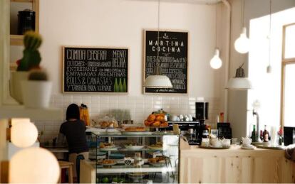 Restaurante Martina Cocina, en la plaza de Cascorro, en Madrid.