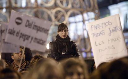 Manifestación contra la violencia de género.