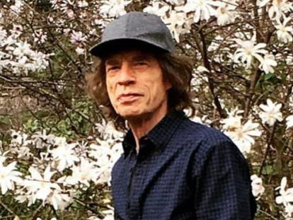 El cantante Mick Jagger, en una foto de su cuenta de Instagram.