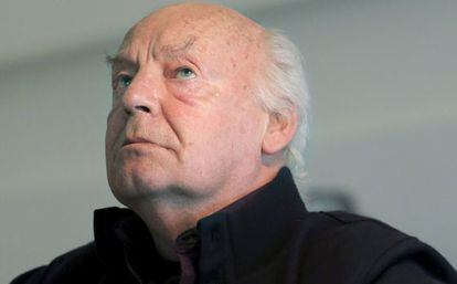 Eduardo Galeano, en 2012 en la Cidade da Cultura de Santiago.