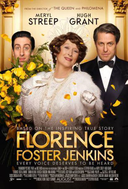 Cartel de la última película de Meryl Streep, 'Florence Foster Jenkins'.