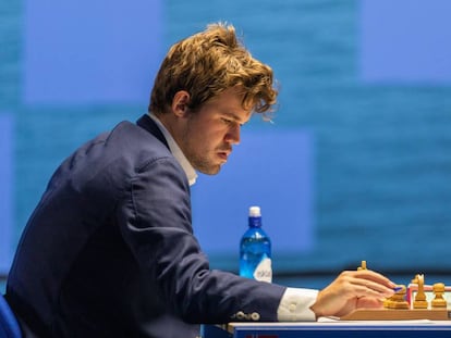 Magnus Carlsen, hace dos semanas en el torneo Tata de Wijk aan Zee (Países Bajos)
