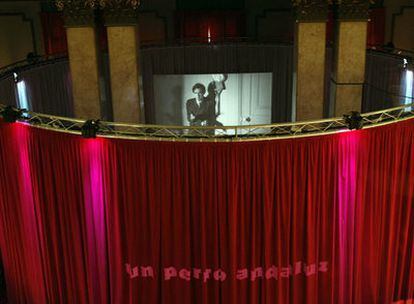 Escenografía montada en el Círculo de Bellas Artes de Madrid con motivo del Festival Eñe.