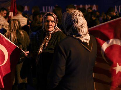 Seguidores de Kemal Kilicdaroglu, en Ankara (Turquía), el 14 de mayo.