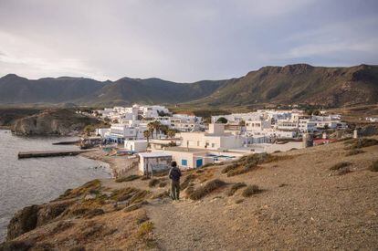 El pueblo de pescadores de Isleta del Moro, cerca de Los Escullos.