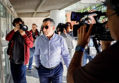 El expiloto y empresario Jorge Martínez Aspar llega a declarar este jueves.