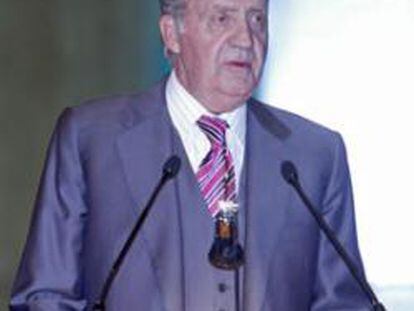 El rey Juan Carlos I en el encuentro del ESADE.