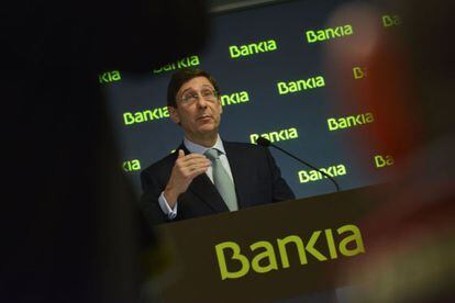 Goirigolzarri, en la presentación de resultados de Bankia.