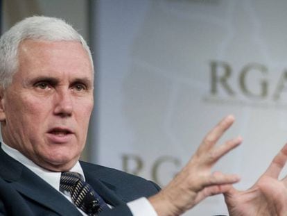 Mike Pence, compañero de candidatura de Trump.