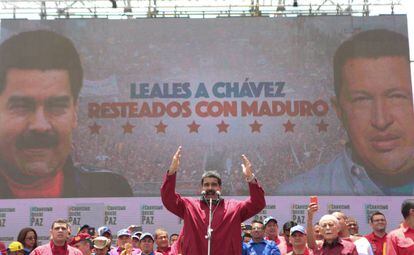 Nicolas Maduro en un evento en Caracas.