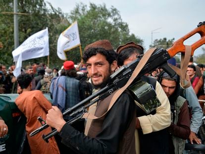 Un luchador talibán en Kabul, el pasado 31 de agosto.