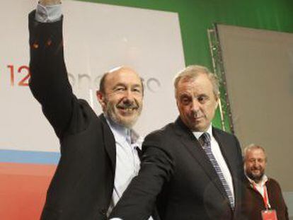 Rubalcaba junto a Pachi Vázquez