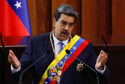 Nicolás Maduro, en enero durante la apertura de una nueva etapa de la Corte Suprema de Justicia, en Caracas.