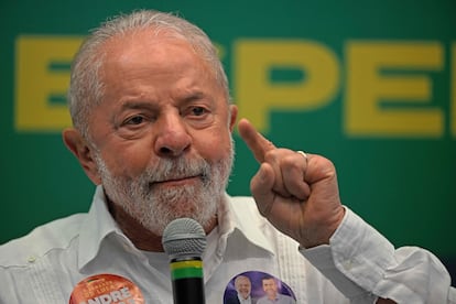 El expresidente de Brasil y candidato a las presidenciales del domingo, Luiz Inácio Lula da Silva,