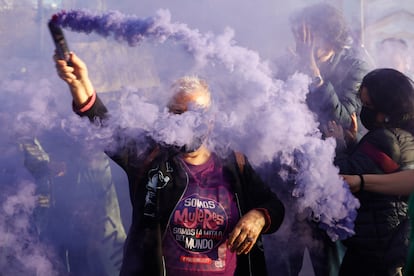 Manifestación feminista este martes en Córdoba.