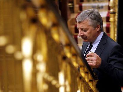 El exministro de Fomento, José Blanco, en el Congreso.