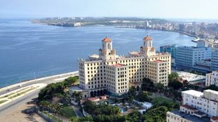 El hotel Nacional de Cuba, con sus espectaculares vistas de la bahía de La Habana, el malecón y la ciudad.