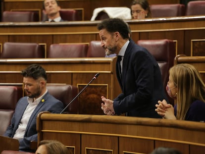 El portavoz adjunto de Ciudadanos en el Congreso de los Diputados, Edmundo Bal, interviene durante la sesión de control al Gobierno en el Congreso de los Diputados.