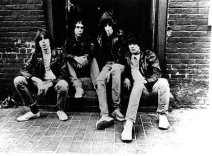 Johnny, Marky, Joey y Dee Dee Ramone, en Nueva York