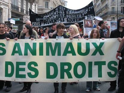 Desde la celebración de la Veggie Pride en París en el 2001 el ambiente ha cambiado en Francia en relación a los animales domésticos