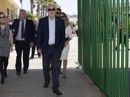 El fiscal general del Estado, Jos&eacute; Manuel Maza, en su visita a Melilla. 