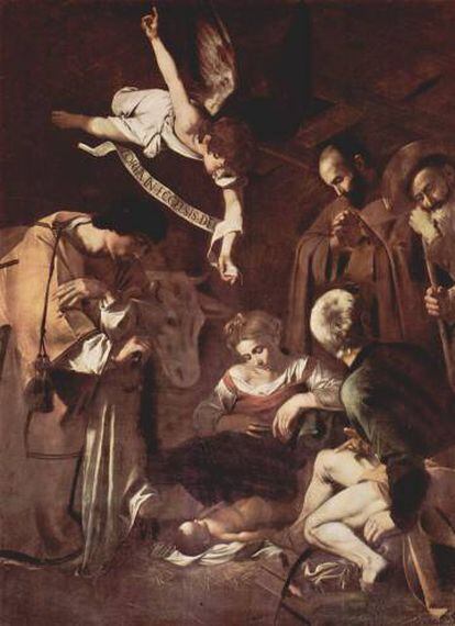 &#039;Natividad con San Francisco y San Lorenzo&#039;, de Caravaggio.  