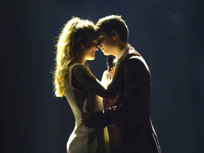 Amaia y Alfred, durante el primer ensayo de Eurovisión.