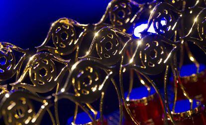 Estatuillas de los premios Iris de la televisión.