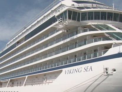 Imagen de un crucero en el puerto de Tarragona.