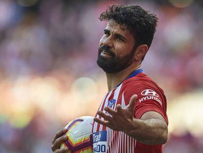 Diego Costa, jugador del Atletico de Madrid, el pasado mes de febrero.