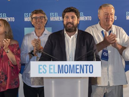 El presidente en funciones de la Región de Murcia, Fernando López Miras, valora los resultados de las elecciones generales del 23-J en la comunidad autónoma.