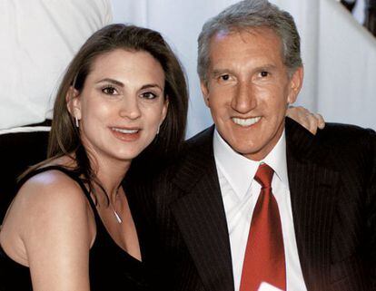 Maude Versini y Arturo Montiel, durante su matrimonio.