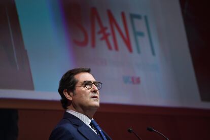 El presidente de la patronal CEOE, Antonio Garamendi.