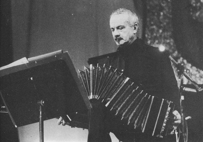 Astor Piazzolla en México, en 1983.