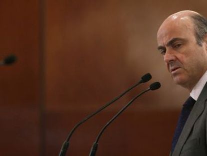 Guindos, durante su intervención en el Foro Cinco Días.