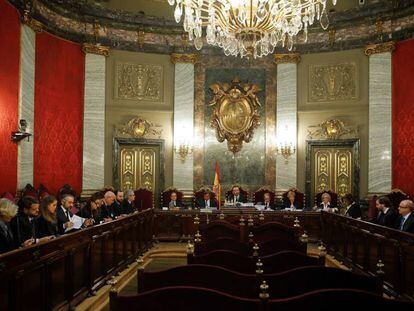 El Tribunal Supremo durante la revisión de una sentencia.