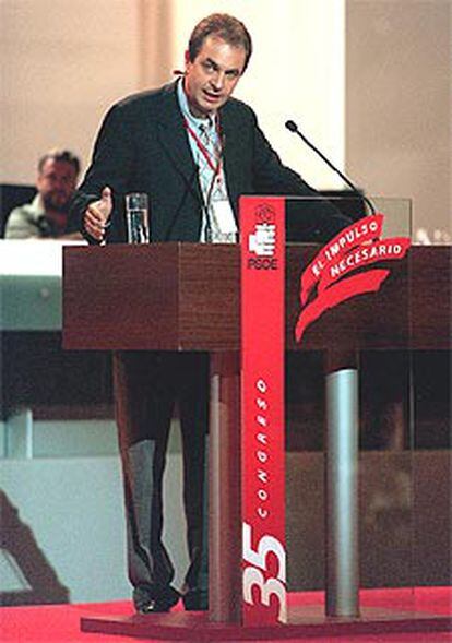 Rodríguez Zapatero, en el 35º Congreso Federal del PSOE.