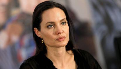Angelina Jolie en una visita a los refugiados sirios e iraqu&iacute;es en Turqu&iacute;a.